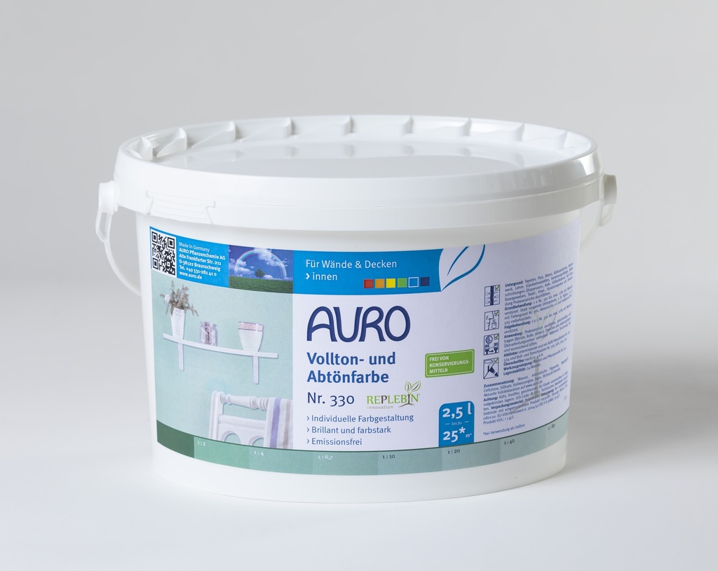 Auro Vollton- und Abtönfarbe Chromoxid-Grün 2,5l