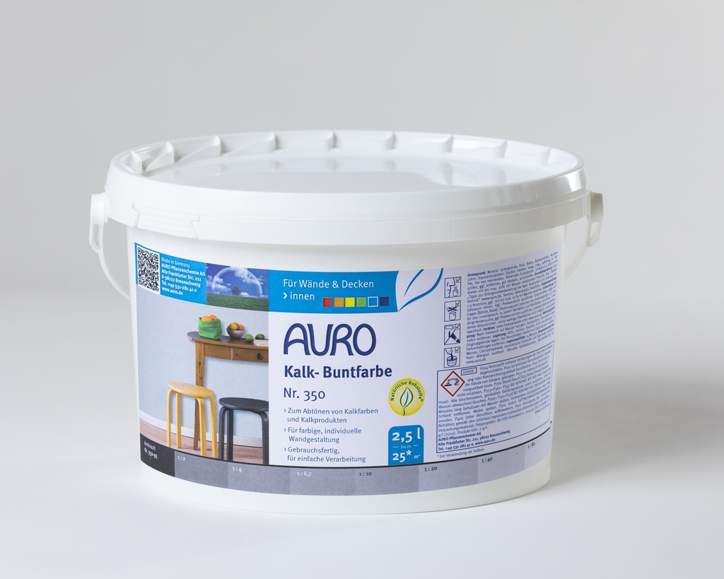 Auro Kalk-Buntfarbe Anthrazit 2,5l