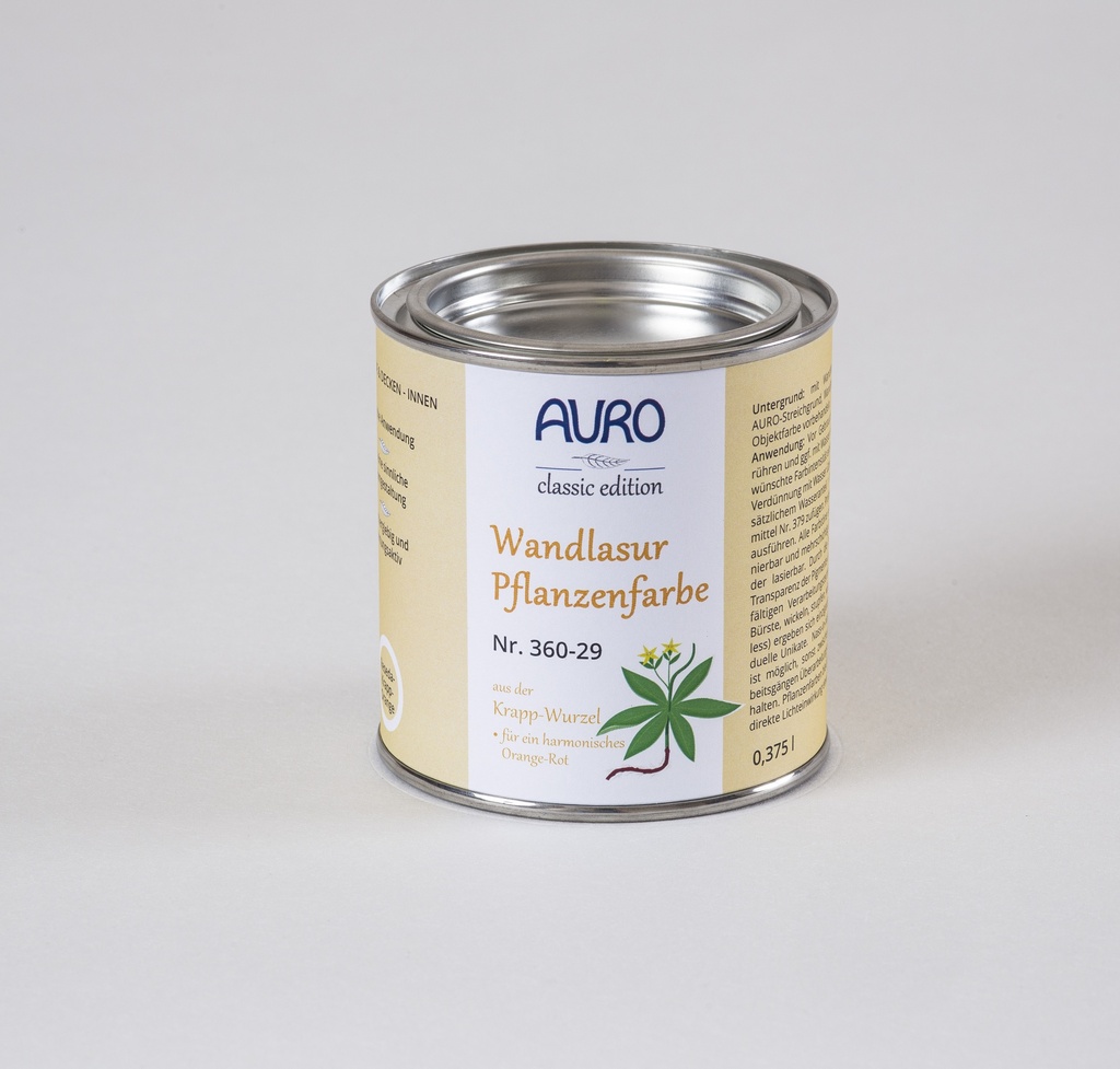 Auro Wandlasur-Pflanzenfarbe reseda-krapp-or 0,375l