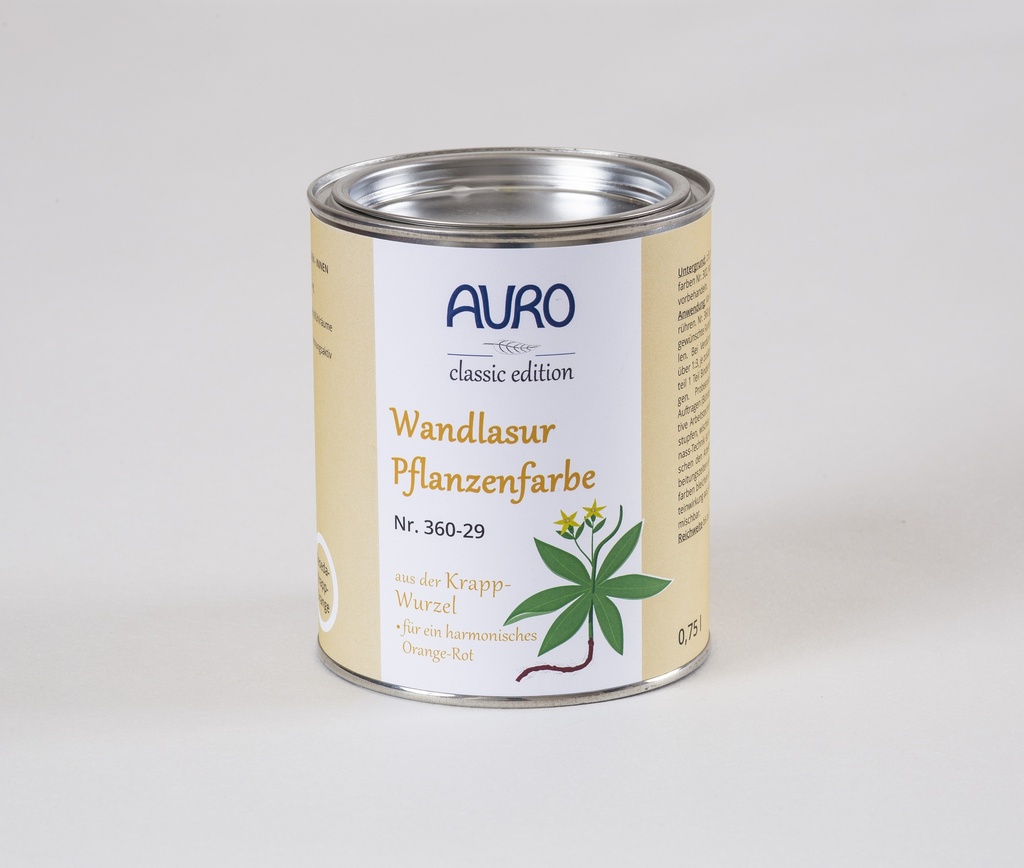Auro Wandlasur-Pflanzenfarbe reseda-krapp-or 0,75l