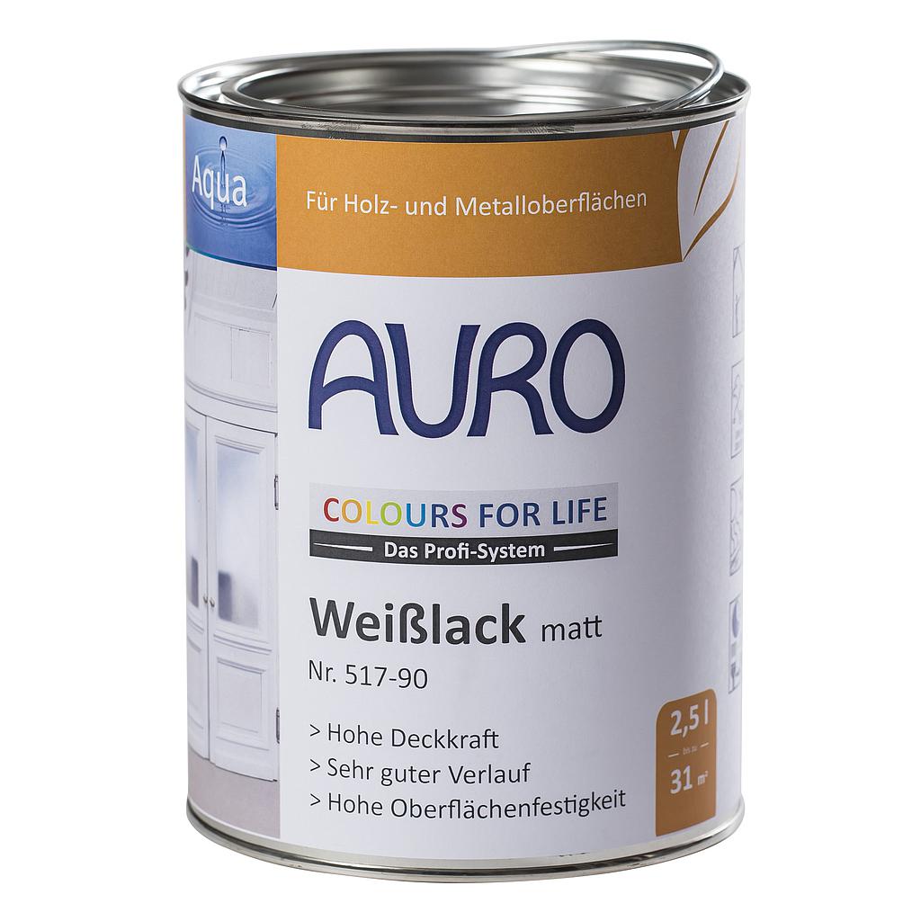 Auro CFL Weißlack 517-90 , matt 2,5l