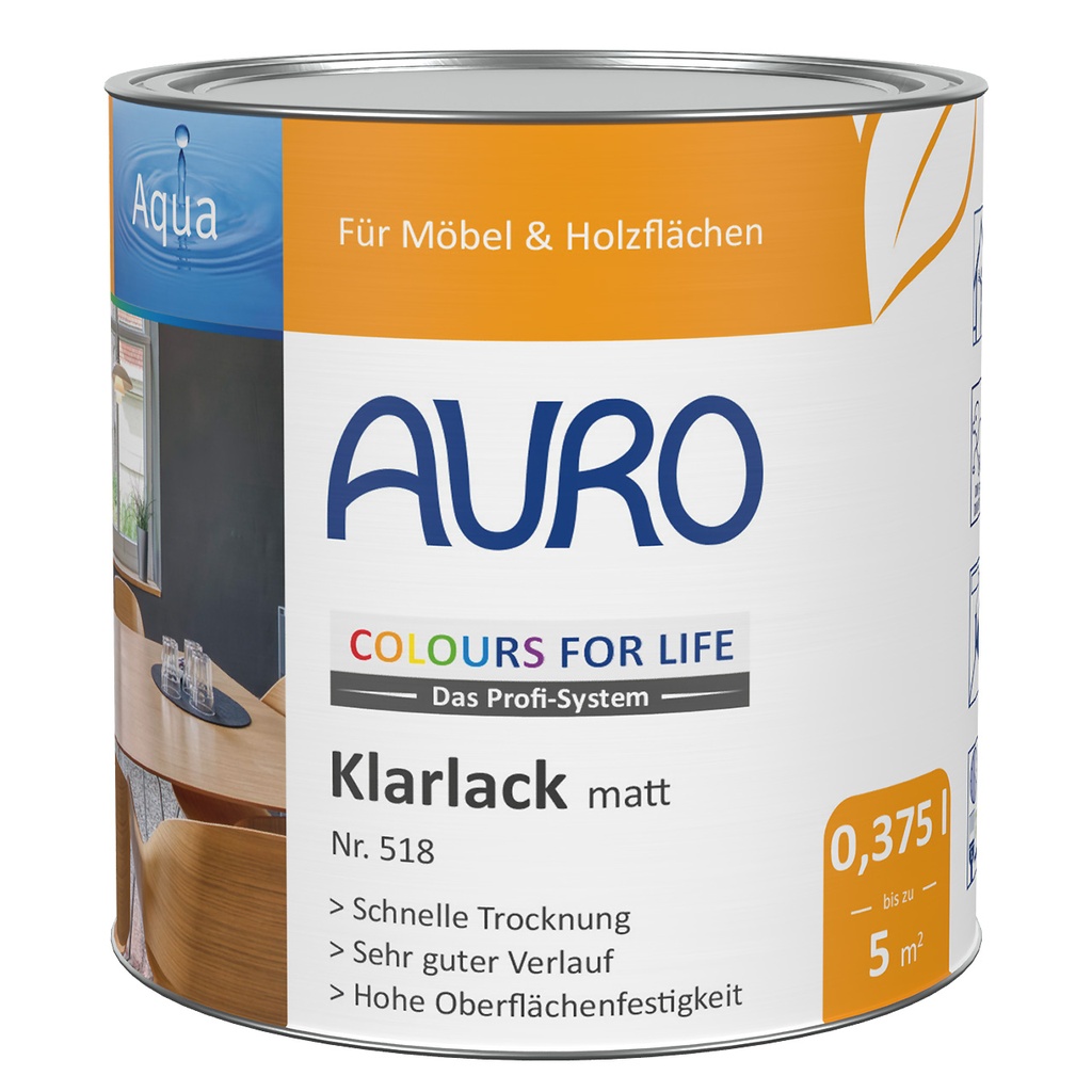 Auro CFL Klarlack, matt 0,375l