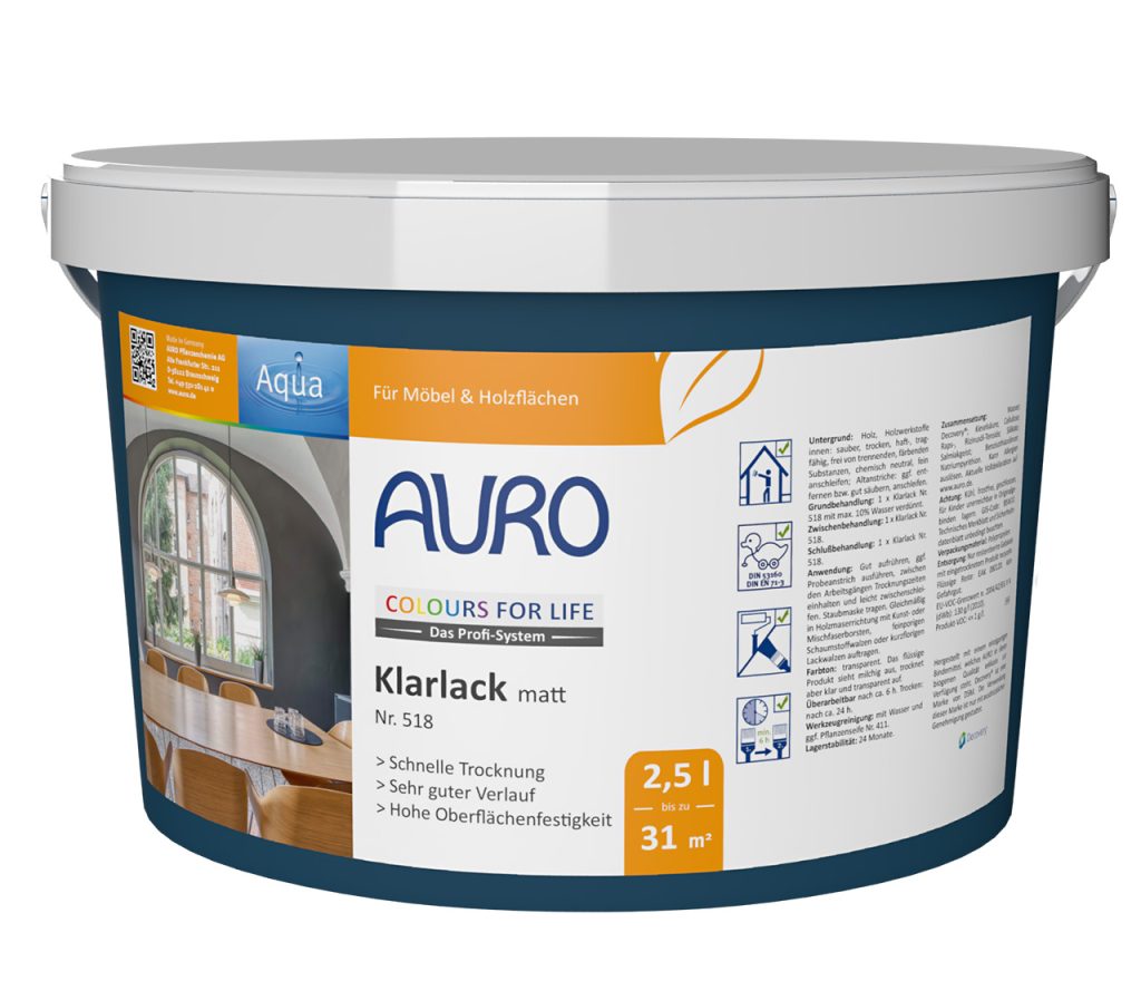 Auro CFL Klarlack 518 matt 2,5l