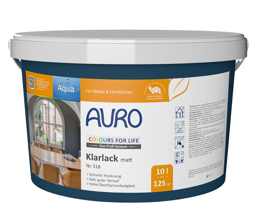 Auro CFL Klarlack 518 matt 10l