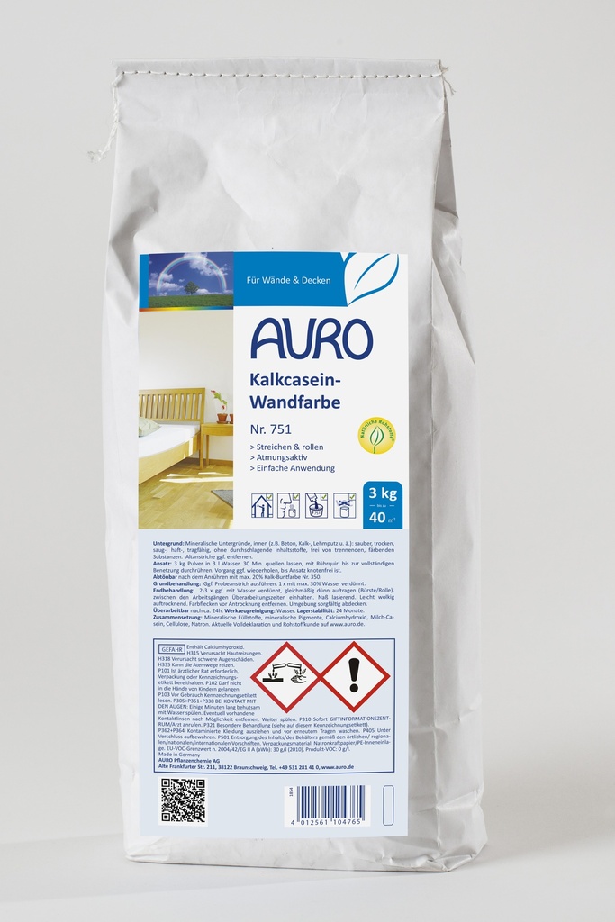 Auro Kalkcasein-Wandfarbe 3kg