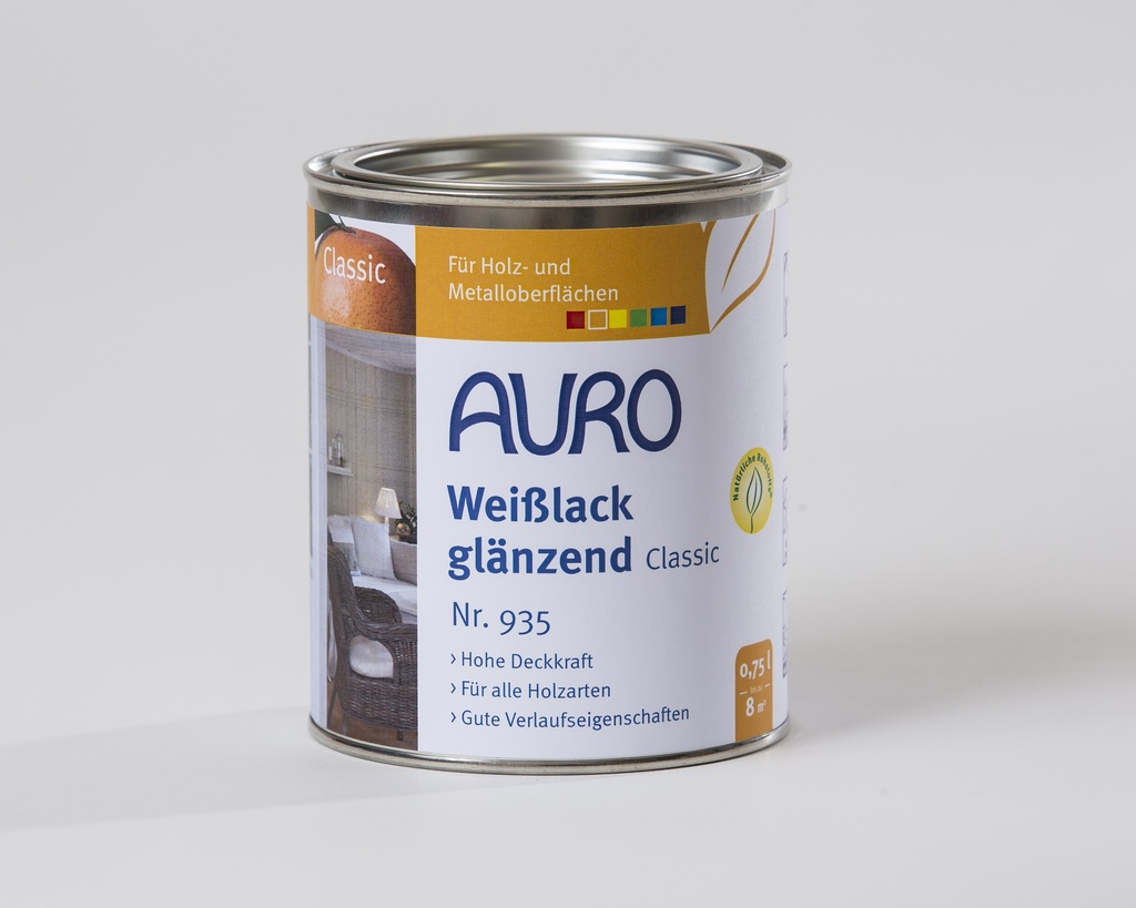 Auro Weißlack, glänzend, Classic 0,75l