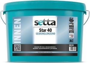 Setta Star 40 Seidenlatex  weiss 5l