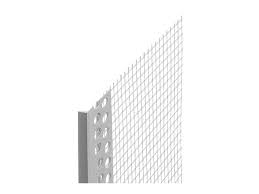 PVC PUTZABSCHLUSSPROFIL 6MM PVC MIT GEWEBE 2,00