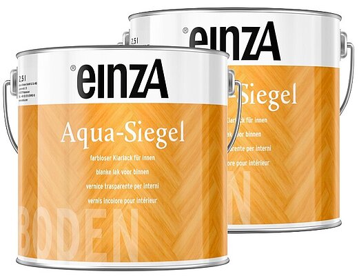 einzA Aqua-Siegel glänzend farblos 0,25l