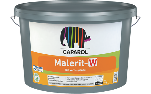 [CAP26833] Caparol Malerit W weiß fungizid ausgerüstet NAK 3 12,5 Ltr.