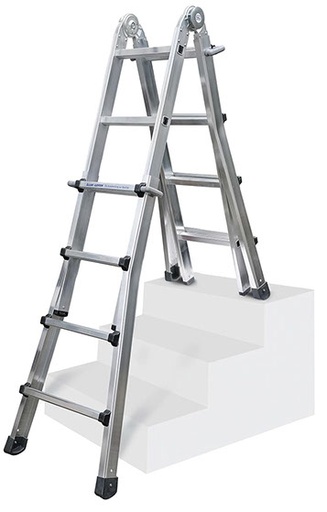 [ILL64205] Iller Aluminium Teleskopleiter Levelmaster 64205 4x5 Sprossen