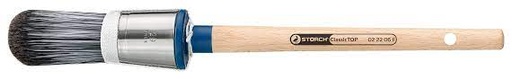 [S022208F] Storch Kapselpinsel Gr.08 ClassicTOP schwarz-weiß FSC-Holzst. Profi