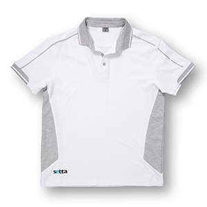 [SWAN152864] setta Active POLO-Shirt Gr. XLweiss-grau