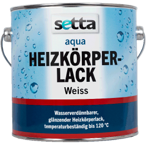 [CD7333964] setta aqua Heizkörperlack  2,5 l  weiss HK-Lack wasserbasiert