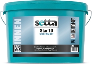 [DIE702114513000] setta STAR 10 seidenmatt weiss 12,5 l