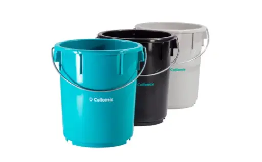 [COL60602] Collomix 34 Liter Mischeimer aus hochwertigem Kunststoff, Türkis, mit Tragebügel -mixTUB34 VPE: 10