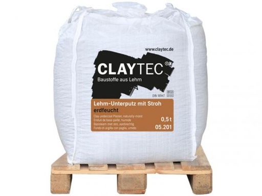 [CLA05.030] CLAYTEC Lehm-Oberputz Mineral 20 erdfeucht - 1000kg BigBag