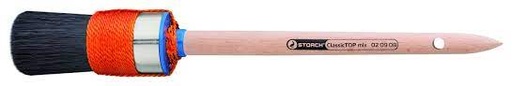 [S020914] Storch Ringpinsel Gr. 14, ClassicTOP mix schw. Bo. 2x Faden-VB Profi