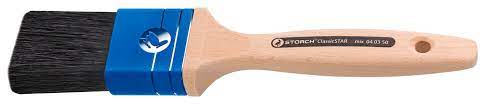 [S040375] Storch Flachpinsel 75mm, ClassicSTAR mix Schw. Bo. PA-Fass. Premium