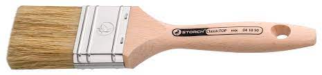[S041075] Storch Flachpinsel 80mm, ClassicTOP mix Helle Bo. Holzstiel Profi