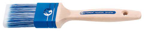 [S041960] Storch Flachpinsel. 60mm, AquaSTAR blau-weiß PA Holzst. Premium