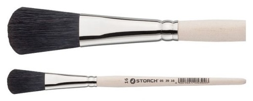 [S053914] Storch Borstpinsel Gr.14 schwarze Bo. flach-oval