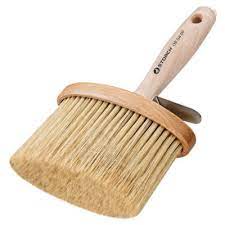 [S080400] Storch Oval-Bürste 135x65mm helle Borste Holzk. Premium