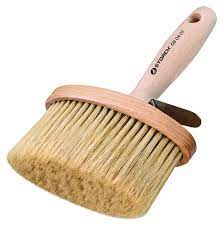 [S080401] Storch Oval-Bürste 135x65mm, Kunstborste Holzk. Premium