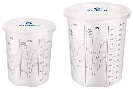 [S286506] Storch Farb-Mischbecher 650 ml(1 Pack = 10 Becher+10 Deckel)