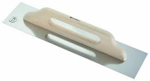 [S310750] Storch Edelstahl-Glättekelle 480x130mm Schweizer Form Holzgriff