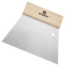 [S328626] Storch Trapez-Zahnspachtel B3 250mm Holzgriff