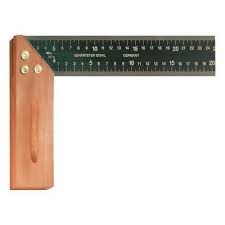 [S368250] Storch Schreinerwinkel m. Messingbe-schlag u. Masseinteilung, 25cm