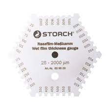 [S609500] Storch Nassfilm-Messkamm Edelstahl Messbereich 25 - 2000 my