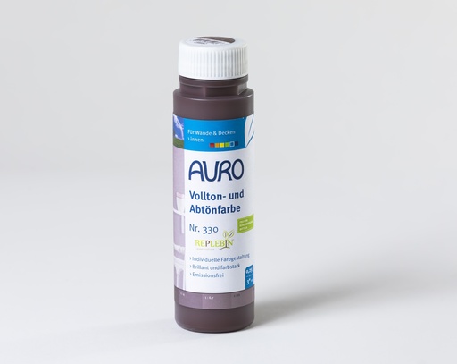 [AUR33000814] Auro Vollton- und Abtönfarbe Eisenoxid-Braun 0,25l