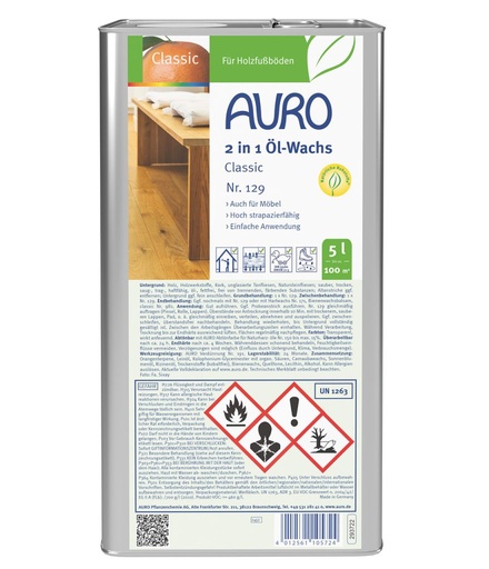 [AUR129000023] Auro 2 in 1 Öl-Wachs Classic 129 5l