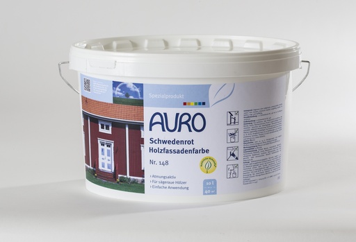 [AUR148000014] Auro Schwedenrot Holzfassadenfarbe 10l