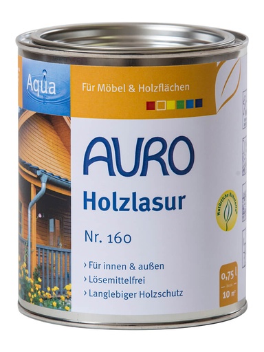 [AUR160005224] Auro Holzlasur, Aqua, Azur 0,75l