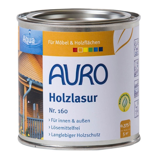 [AUR160009720] Auro Holzlasur, Aqua, Palisander 0,375l
