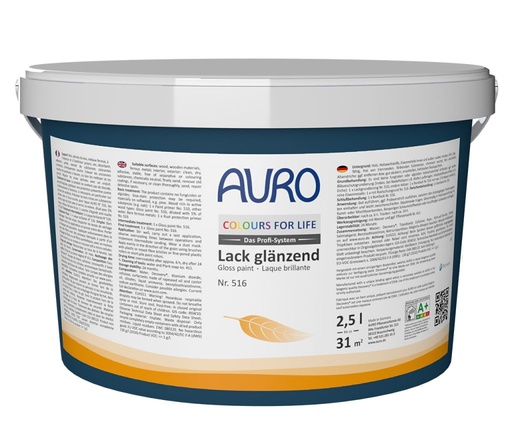 [AUR250001529] Auro Buntlack, glänzend, Ocker-Gelb 2,5l