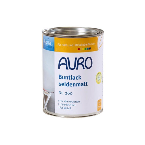 [AUR260009024] Auro Buntlack, seidenmatt, Weißlack, Aqua 0,75l