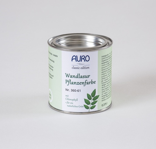 [AUR360006120] Auro Wandlasur-Pflanzenfarbe blattgrün 0,375l
