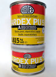 [ADX23719] ARDEX PU 5 Schnellreparaturharz 2-Komponenten-Dose mit 0,815 kg Harz, 0,185 kg Härter, 20 Wellenverbindern (VE=4Dosen)
