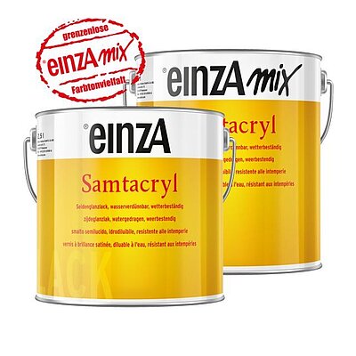 [EIN5510112] einzA Samtacryl weiß 0,25l