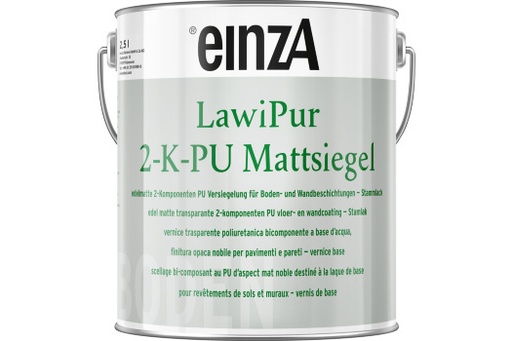 [EIN0079346] einzA LawiPur 2-K-PU Mattsiegel Stammlack 2,5l