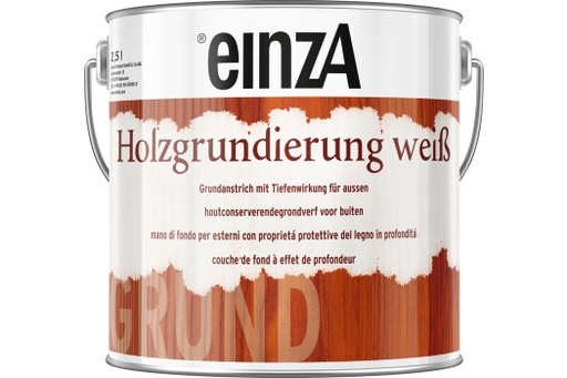 [EIN5012055] einzA Holzgrundierung weiß 2,5l