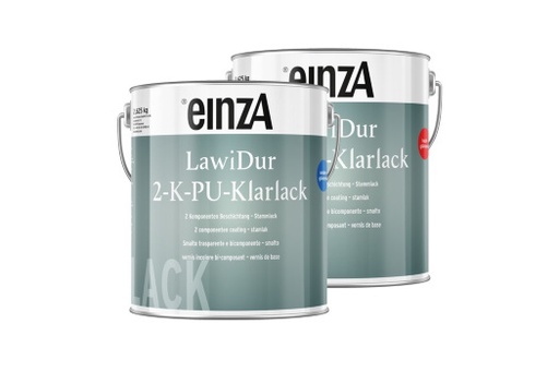 [EIN0070981] einzA Lawidur 2-K-PU-Klarlack farblos seidenglänzend. Stammlack 0,875kg